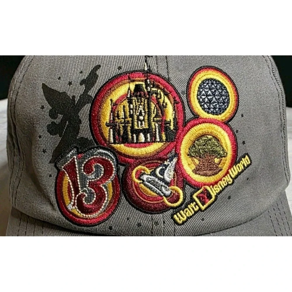 2013‎ Walt Disney World Believe In Magic Cap Hat Adult Adjustable Gray Cotton